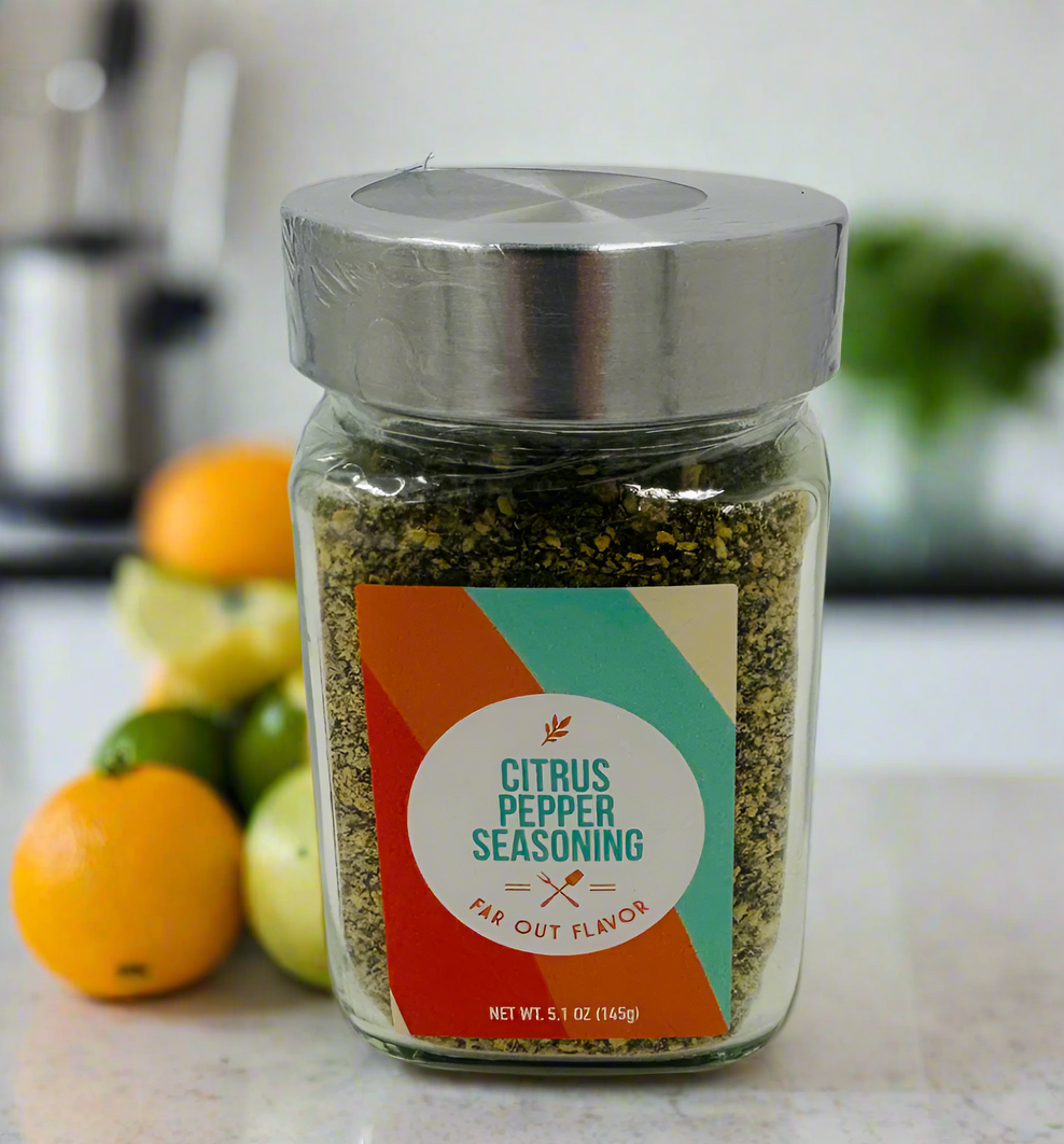 Citrus Pepper Soft Square Jar Stainless Steel Cap 5.1 oz