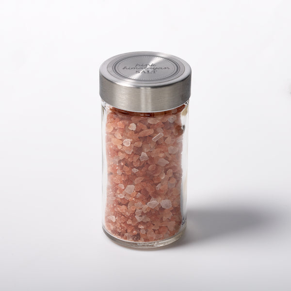 Pink Himalayan Salt — Filled Jar (Stainless Steel Cap)