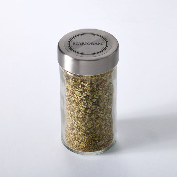 Marjoram — Filled Jar (Stainless Steel Cap)